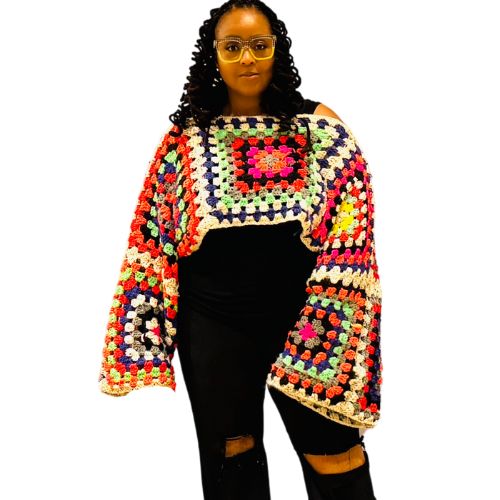 Custom Crochet Granny Crop Top