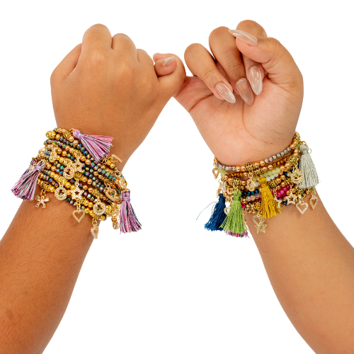 NEW Stackable Charm Fashion Bracelets – Pick Your Colors for a Stylish Vibe!