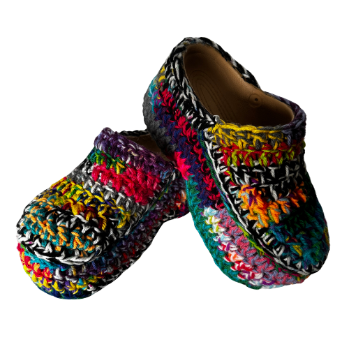 Hand-Crafted Crochet Wedges - Unique Croc-Inspired