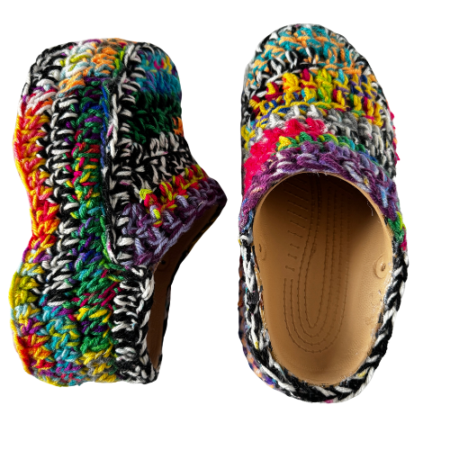 Hand-Crafted Crochet Wedges - Unique Croc-Inspired