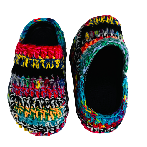 Hand-Crafted Crochet Wedges - Unique Croc-Inspired