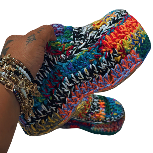 Hand-Crafted Crochet Wedges - Unique Croc-Inspired