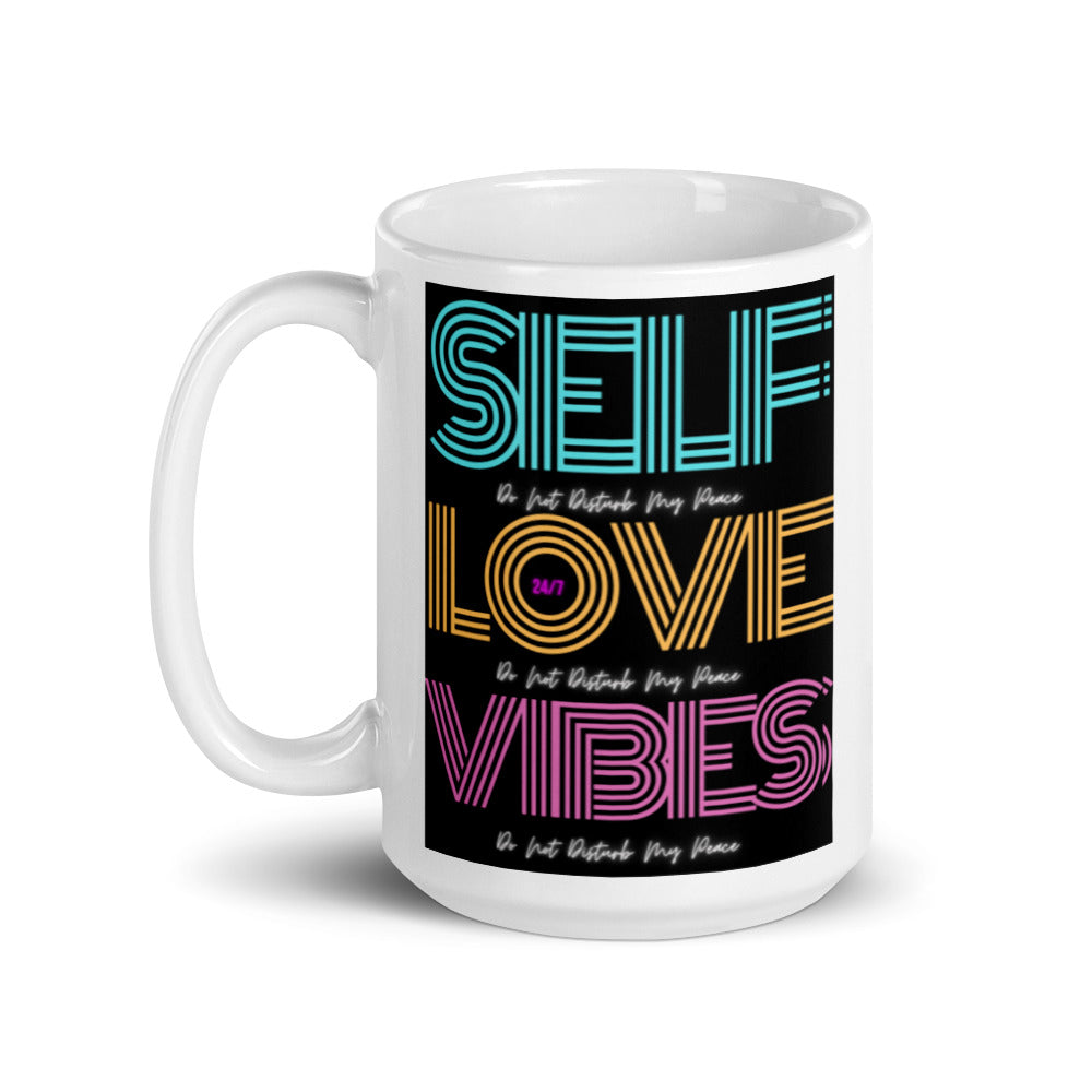 Self Love White Glossy Mug